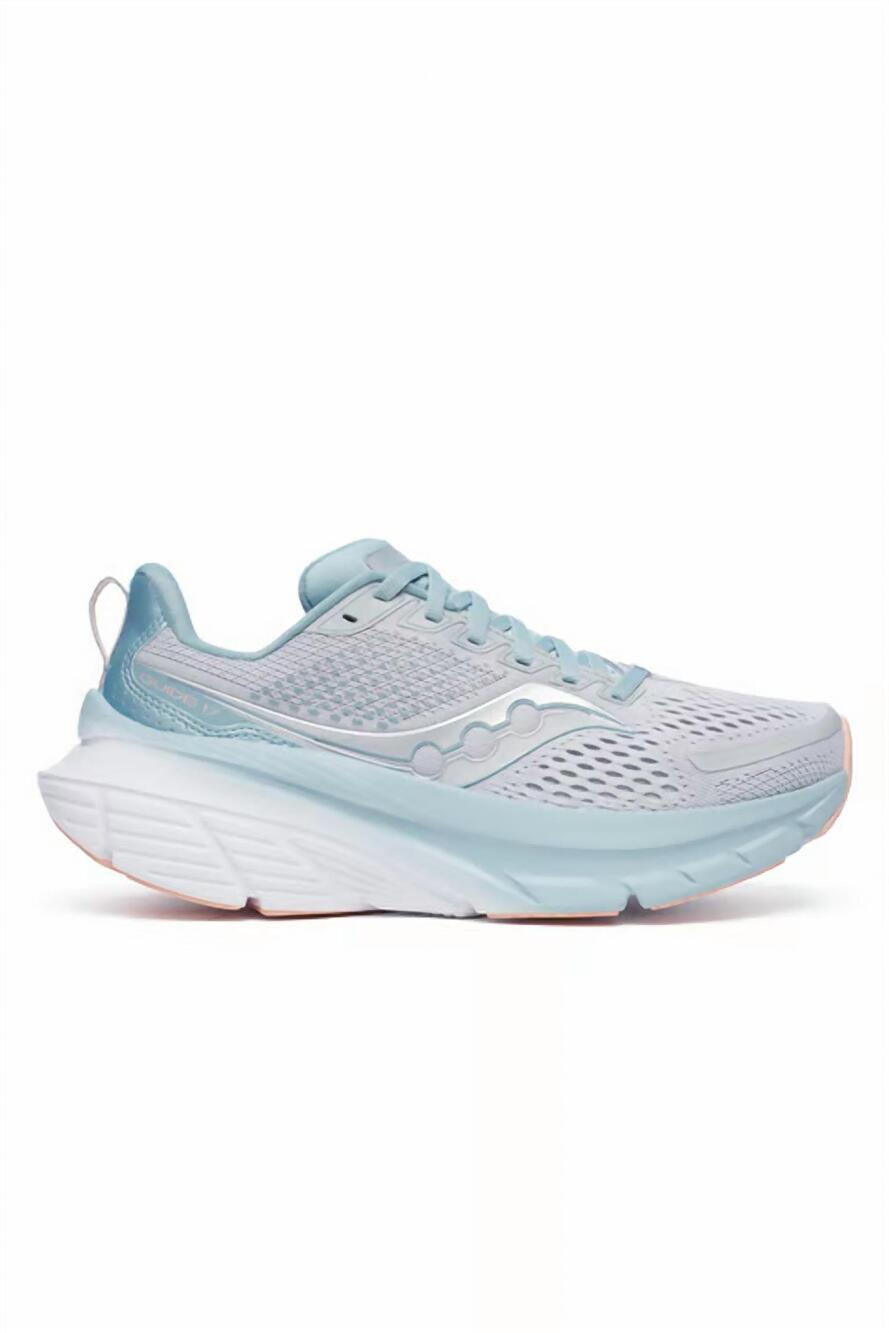 NEW SAUCONY women's guide 17 running shoes in cloud/topaz
